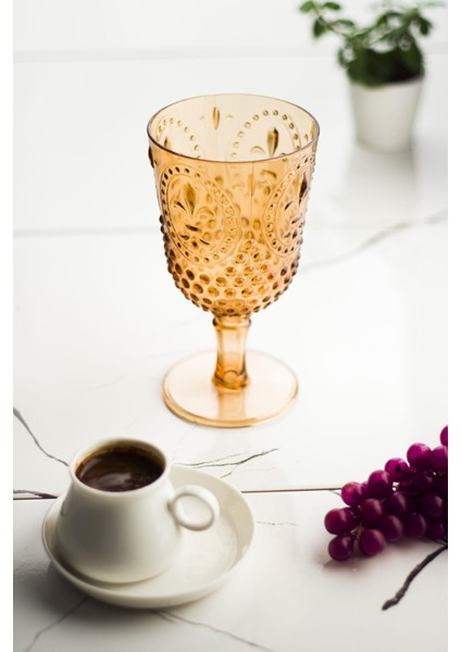 Akrilik Bal Tekli Kadeh & Su Meşrubat Kahve Yanı Bardağı 450 ml ( Cam Değildir ) fiyatları