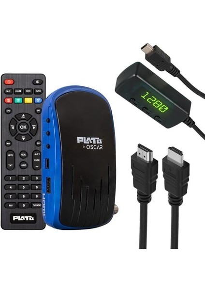 Plato Oscar Çift Usb'li Tkgs'li Full Hd Uydu Alıcısı