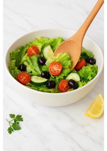 Ahşap Yemek Hazırlık Kaşığı 27 cm modelleri