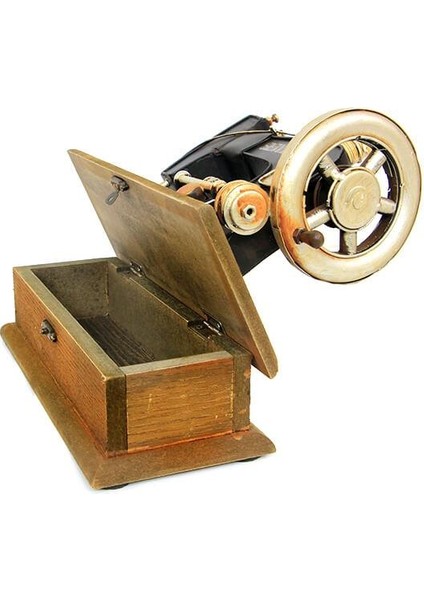 Dekoratif Metal Dikiş Makinesi Kutulu Biblo Hediyelik fiyatları
