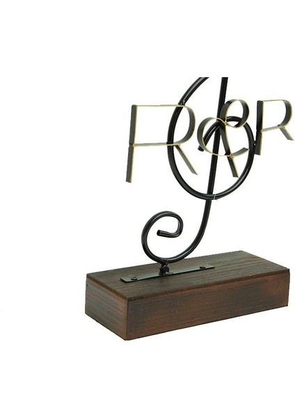 Obje Sol Anahtar Ahşap Standlı Biblo Dekoratif Ev Ofis Hediyelik modelleri