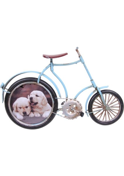 Dekoratif Metal Bisiklet Çerçeveli Vintage Hediyelik