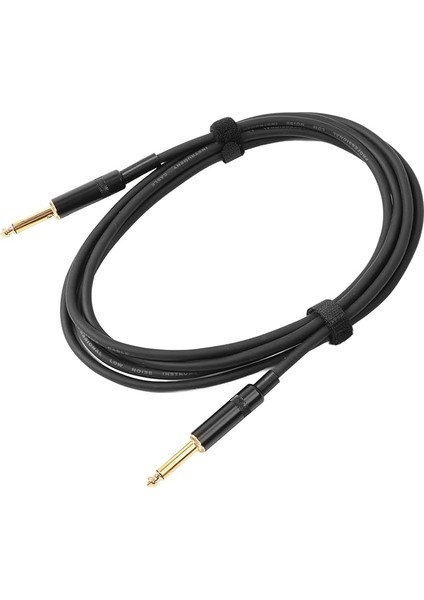 Gitar Bağlantı Kablosu, Gürültü Azaltma Gitar Ses Sessiz Kablo Elektro Gitar Için Bas Hoparlör Bağlantı Kablosu (Çift Düz Fiş)