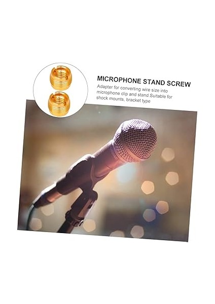 3 Set Mikrofon Standı Dişli Adaptörü Mikrofon Klipsi Vida Dönüştürücü 3/8''-5/8'' Standlar Için 2 Adet*3 modelleri