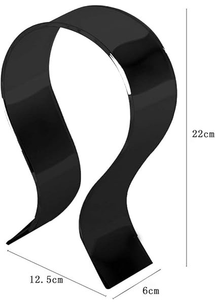 Kulaklık Standı Kulaklık Tutucu Askı Kulaklıklar Için Evrensel Akrilik Ekran Braketi Tüm Kulaklık Boyutlarına Uygun Siyah fırsatları