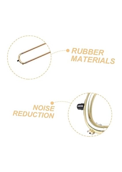 6'lı Set Trombon Su Anahtarı Trombon Malzemeleri Trombon Için Aksesuarlar Boynuz Pedi Trombon Aksesuarları Trombon Yedek Nefesli Çalgı Aksesuarları Tampon Ucu Black Silgi modelleri