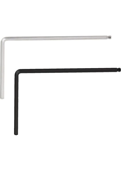 2 Adet Gitar Anahtarı ile Uyumlu Martin Akustik Gitar 4mm Gümüş ve 5mm Siyah Gitar Kafes Çubuk Metal Anahtarı Aracı Gitar Alyan Anahtarı