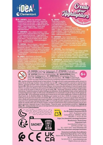 Idea Fosforlu Kalem Tasarım Standı Trendy Animals