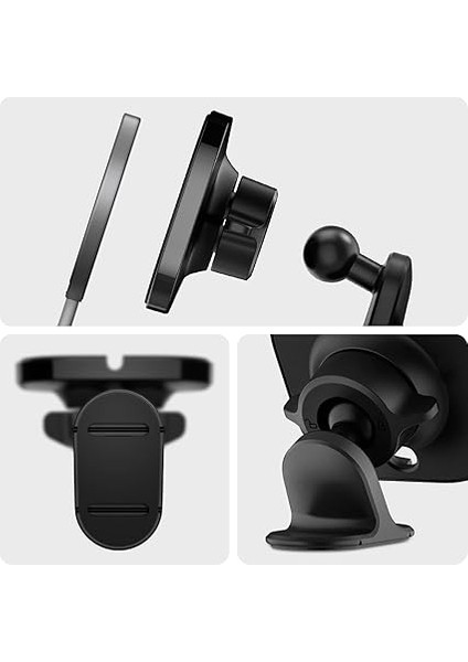 Magfit Dashboard Araç Içi Telefon Tutucu iPhone Için Magsafe Özellikli Şarj Aleti (Magsafe Dahil Değildir) Black - ACP03792 modelleri