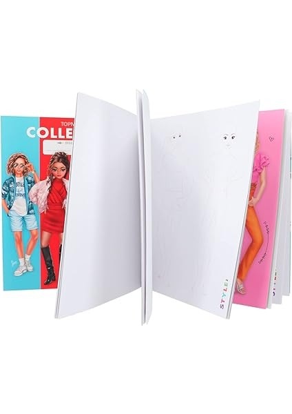 12447 Create Your Topmodel – Boyama Kitabı Seti, 40 Sayfa, Moda Kıyafetler Tasarlamak Için fiyatları