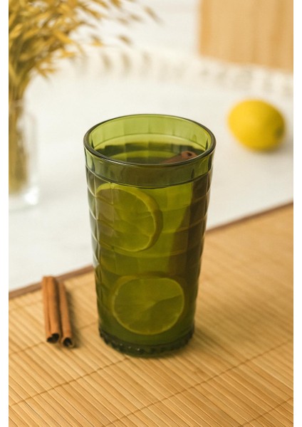 Allegra Koyu Yeşil 6’lı Bardak Seti 750 ml Akrilik Malzeme - Cam Değildir Kırılmaya Dayanıklı