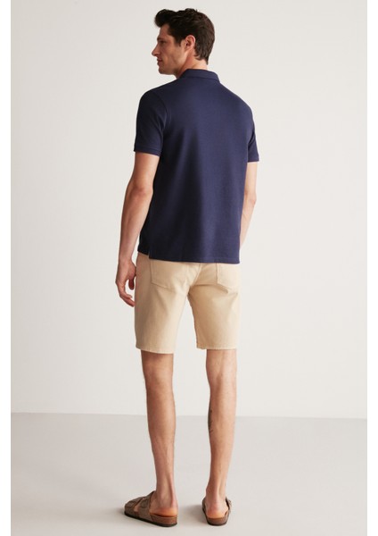 Carlos Relaxed Comfort Bej Şort indirimleri