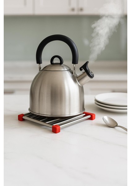 Paslanmaz Çelik Silikon Kenarlı Nihale 21 cm modelleri