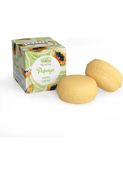 Papaya Macaron Katı Sabun 100 gr