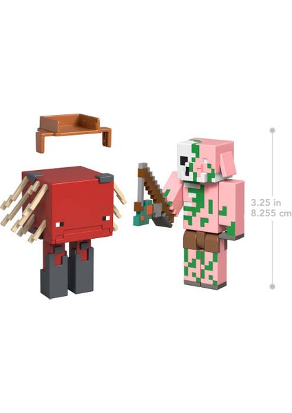 Ikili Paket Zombified Piglin ve Minecraft Strid JCN56