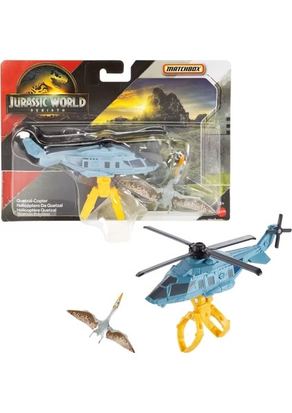 Jurassi̇c World Di̇no Transporter Arabaları Quetzal-Copter JGM07