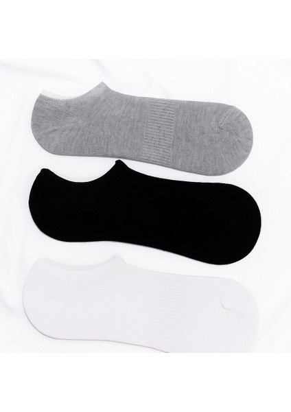 3'lü Spor Çorap (Siyah - Gri - Beyaz)