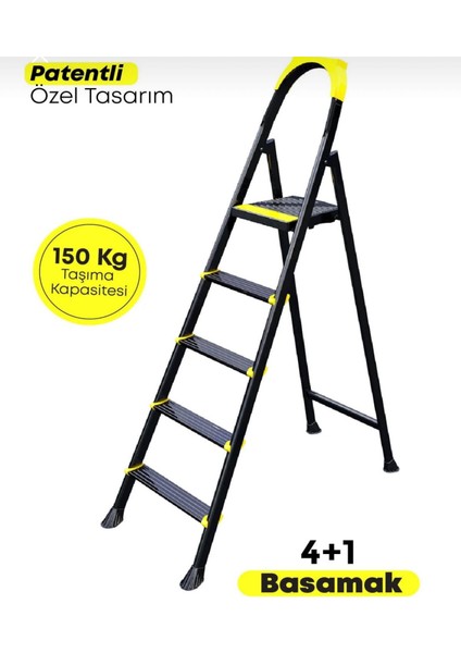 Nova 4+1 Metal Basamaklı Özel Tasarım Pratik Merdiven