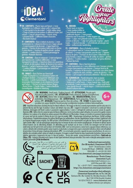 Idea Fosforlu Kalem Tasarım Standı Crazy Summer