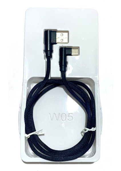 L Tipi Type-C Şarj ve Data Kablosu