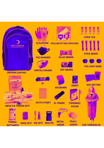 Deprem ve Afet Çantası (Acil Durum Kiti) fırsatları