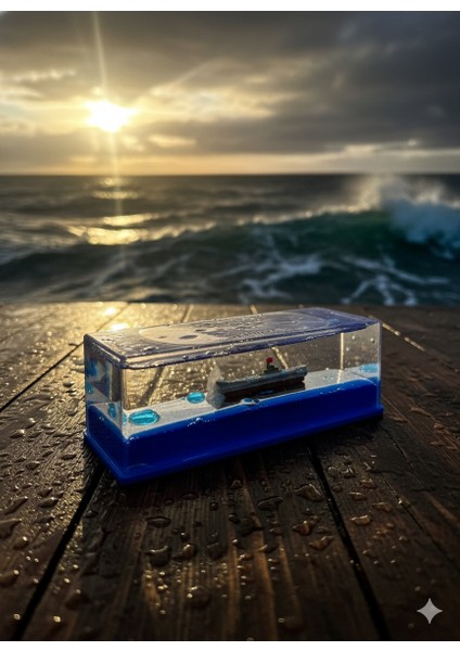 Batmayan Gemi – Su Içinde Yüzen Gemi Dekoratif Masa Üstü Süs – Hediye ve Dekor Ürünü