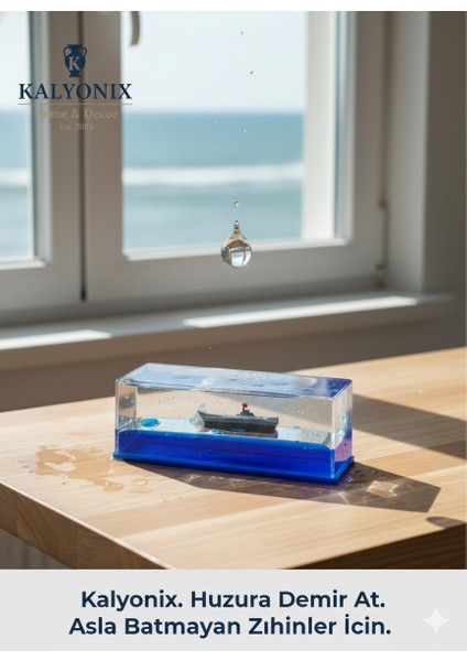 Batmayan Gemi – Su Içinde Yüzen Gemi Dekoratif Masa Üstü Süs – Hediye ve Dekor Ürünü indirimleri