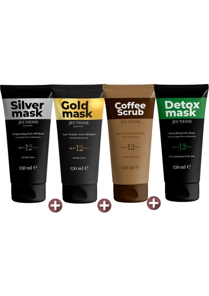 Soyulabilir Yüz Maske ve Peeling Çeşitleri 150 ml x 4