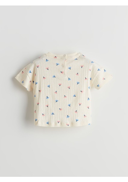 Yeni Sezon Beli Lastikli Kız Bebek Tişört ve Şort 2'li indirimleri