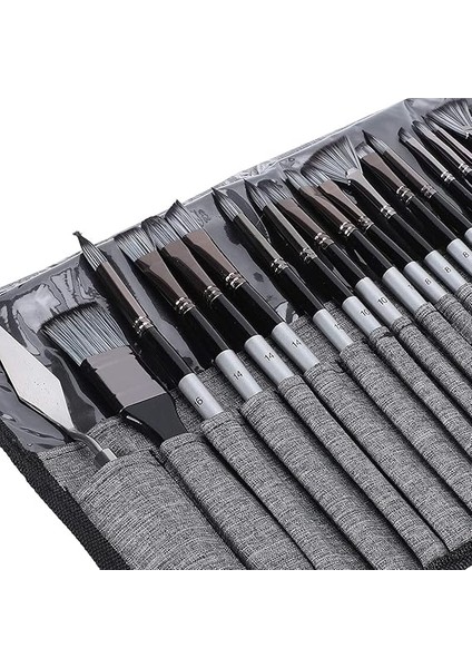 24 Parça Akrilik Yağlıboya Suluboya Guaj Boya Fırça Seti Sentetik Fırça Ahşap Sap Kullanışlı Çanta fiyatları