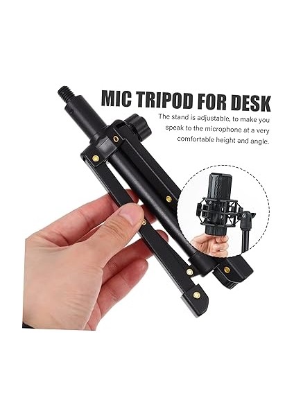 Taşınabilir Mikrofon - Kompakt Masa Mikrofonu Tripod Standı Saklaması ve Taşıması Kolay Çevrimiçi Sohbet Için Ideal indirimleri