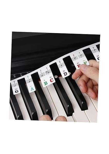 Yapışmayan Piyano Nota Tablosu Şeridi 88 Tuşlu Piyano Klavye Rehberi Yeni Başlayanlar Için Öğrenme Aracı indirimleri