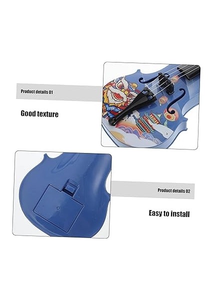 Ayarlanabilir Dizeleri ve Yaylı Çocuk Oyuncak Keman Plastik Keman Keman Oyuncak Çocuk Ukulele Oyuncak Klasik Müzik Öğrenmek Için Gerçekçi Görünümlü Enstrüman modelleri