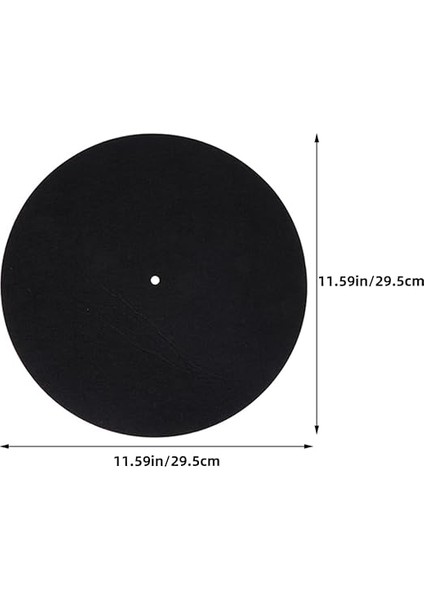 4 Adet Plak Matı Vinil Plaklar Için Anti- Keçe Plak Pedi Önleyici Plak Plak Tablası Koruyucu Slipmat Siyah fiyatları