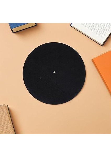 4 Adet Plak Matı Vinil Plaklar Için Anti- Keçe Plak Pedi Önleyici Plak Plak Tablası Koruyucu Slipmat Siyah indirimleri