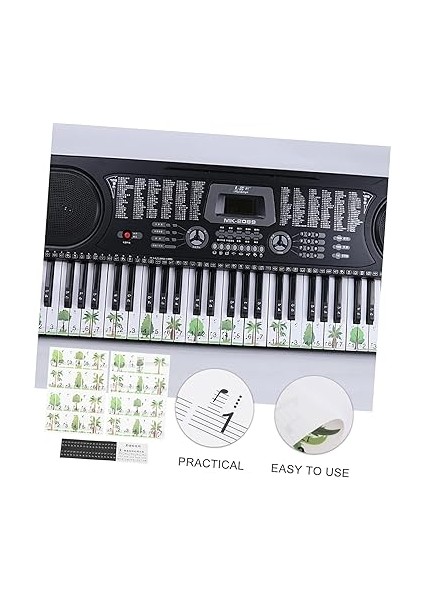 Pratik Piyano Klavyesi Çıkartması - Piyano Başlangıç ​​seviyesi Için 88 Tuşlu Çıkartmalar - Yüksek Kaliteli Piyano Tuşu Çıkartmaları fırsatları