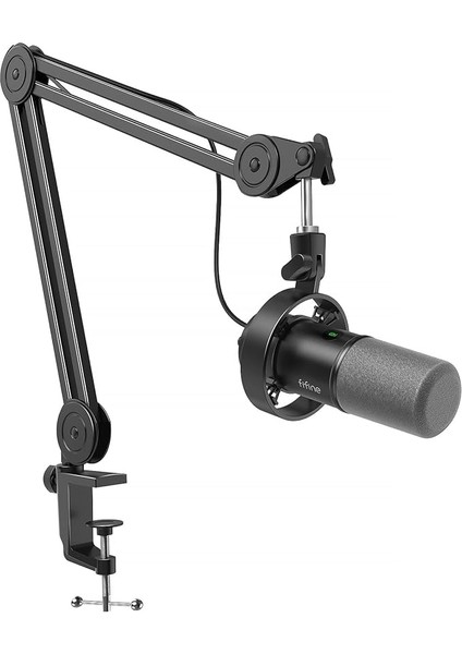 Boom Kol Standlı Dinamik Podcast Mikrofon Seti, Vokal Akışı Kaydetmek Için Stüdyo Xlr/usb Mikrofon, Sessiz Dokunmalı Metal Mikrofon, Kulaklık Jakı, Ağır Hizmet Boom KOLU-K688T