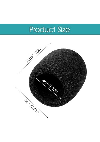 2 Adet Mikrofon Rüzgar Koruması, Siyah Sünger Mikrofon Kapağı, Evrensel, Kalınlaştırılmış, Yıkanabilir Rüzgar Koruması, El Mikrofonu Için, Toz Geçirmez ve Antibakteriyel Mikrofon Köpük Kılıfı, fiyatları