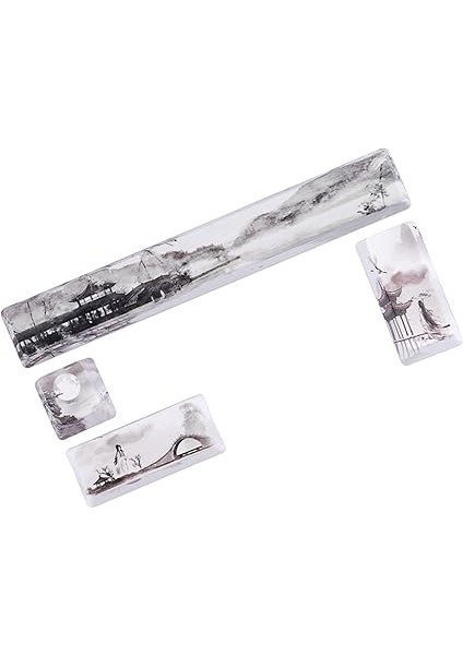 Mekanik Klavyeler Için Zarif Manzara Boyama Klavyesi Kiti, Klavye Koleksiyoncusu Için Zarif Işçilik, Aşınma Dirençli (Peyzaj Anahtar Kapağı 4 Anahtarlar) modelleri