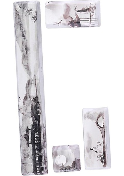 Mekanik Klavyeler Için Zarif Manzara Boyama Klavyesi Kiti, Klavye Koleksiyoncusu Için Zarif Işçilik, Aşınma Dirençli (Peyzaj Anahtar Kapağı 4 Anahtarlar) indirimleri