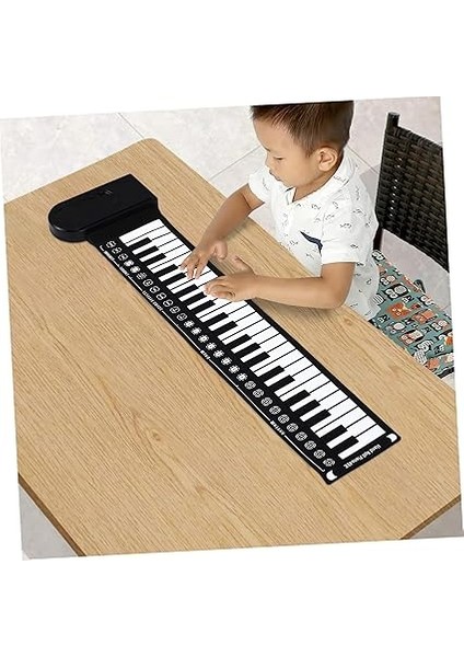 Taşınabilir Tuşlu Katlanabilir Elektronik Piyano Esnek Klavye Başlangıç Seviyesindeki Öğrenciler Için Uygun Mellow Sesli Hoparlör ile Kullanım Kolaylığı indirimleri