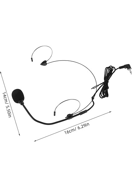 Omnidireksiyonel Başlık Mikrofonu Sahne Performansları ve Eğitim Için Konforlu Kulak Üstü Tasarım ile Öğretmenler ve Tur Rehberleri Için Uygun fiyatları