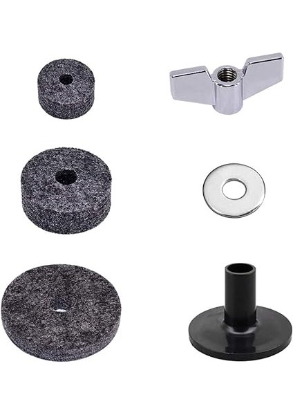 Değiştirme Aksesuarları, 17 Adet Davul Aksesuarları Set Siyah Davullar Kesin Zil Konumlandırma Için Standı Keçeleri, Güvenli Performans, Çok Yönlü Uyumluluk Sağlar, modelleri