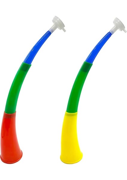 2 Adet Vuvuzela Yüksek Sesli Trot Futbol Fanfarları Çok Güçlü Gürültü Aküsü Boynuz Plastik Trompet Fan Futbol Korna Gürültü Yapan Amigo Kız Trompet
