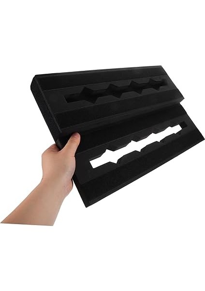 Gitar Efektleri Kurulu Gitar Efektli Pedal Board Efekt Pedalı Kurulu Küçük Pedalboard Eva Siyah fırsatları