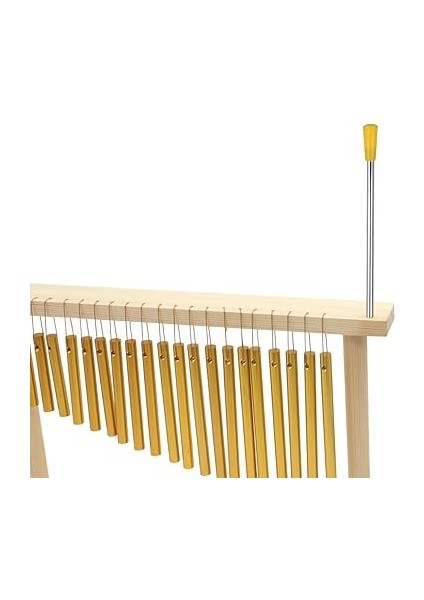 20-Ton Masa Üstü Çan Çanları 20 Bar Ahşap Standlı Tek Sıralı Müzik Perküsyon Enstrümanı Çubuk indirimleri