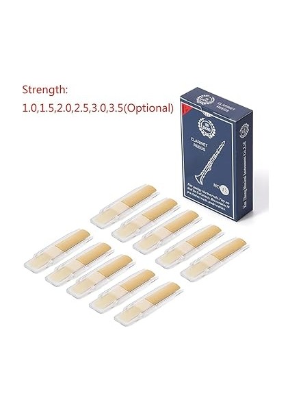 10 Adet Klarnet Klarnet Enstrüman Yedek Aksesuarlar Sertlik-1,0 fırsatları