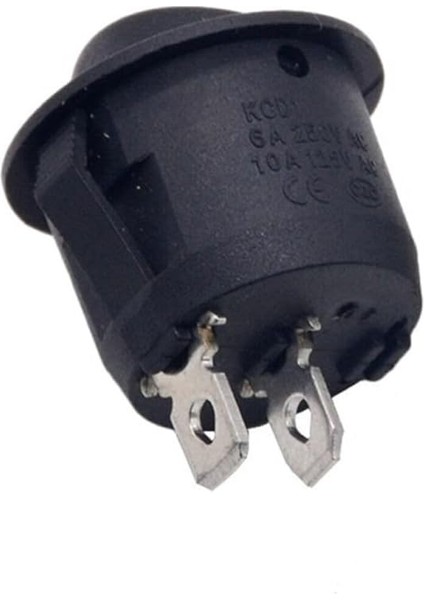 23MM Yuvarlak 2 Pin Anahtar Buton Kcd1 Siyah Plastik Mini Açma Kapama On/off fiyatları