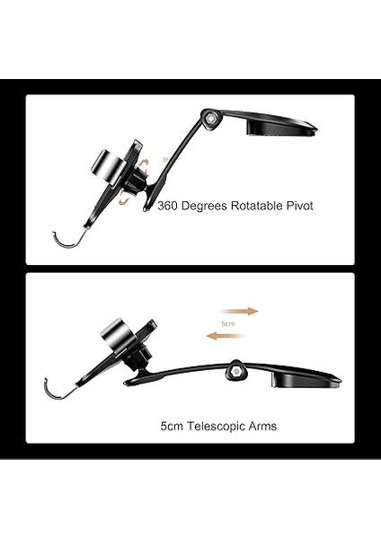 JR-ZS198 Hafif Gölge Serisi Gravity Bracket Havacılık Araç Ven Telefon Tutucu (JR-ZS198 Torpido) modelleri