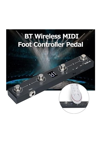 M-Vave Çikolata Bt Kablosuz Mıdı Kontrol Cihazı 4 Buton Taşınabilir Mıdı Ayak Kontrol Cihazı Pedalı App Kontrolü indirimleri